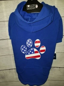 Dog Hoodie Custom Screen Print American Paw Size  X-LARGE - Picture 1 of 3