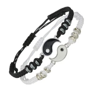 Yin Yang Matching Bracelet Friendship Couples BFF Jewelry Gift - Picture 1 of 4