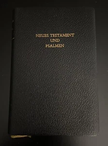 Vintage German 1956 New Testament And Psalms Pocket Holy Book By D Martin Luther - Picture 1 of 15