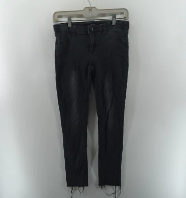 Joe Niñas Jóvenes Talla 16 Informal Elástico Negro Lavado Jeans Pantalones Dobladillo Crudo Foto 1 de 4
