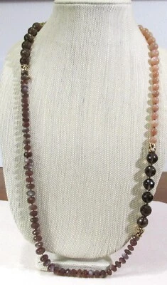 DALLAS PRINCE 32" Lovely & Sophisticated Moonstone, Quartz, Labradorite Necklace - Image 1 of 4