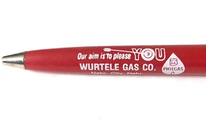 Bolígrafo Wurtele Gas Co. Nebraska 66 Philgas Leland Petersen de colección - Imagen 1 de 6
