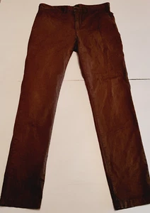 Globe Slim Straight Grey Cotton Chino Pants Trousers Men's W32" L32" - Picture 1 of 13