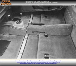 Carpet Set Handmade to Order Auto Velour Austin A40 Farina - Picture 1 of 7