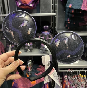 Disney Parks 2022 BLACK PANTHER WAKANDA FOREVER Minnie Ears Headband BNWT - Picture 1 of 2