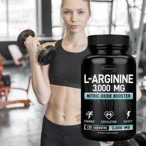 120pcs Nitric Oxide Booster Capsules 3000mg Enhance Stamina&Promote Circulate. - Picture 1 of 9