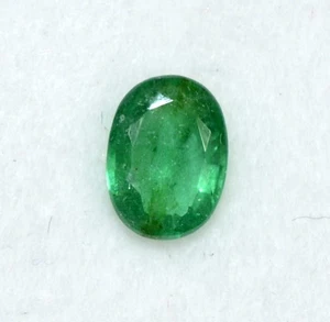 6x4,50 mm Natürlicher Smaragd Ovalschliff 0,32 kt Facettiert Unbeheizt Lose Edelstein - Bild 1 von 3