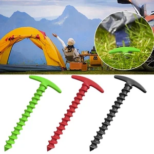 Outdoor Camping Zelt Boden Nägel Schraube Stakes Wandern Zelt Heringe Garten - Bild 1 von 18