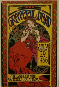 11x17 PosterPrint Of 1966 Grateful Dead In Vancouver poster. - Picture 1 of 1