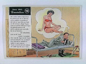 Soldaten, Humor, "Dienst 08/62: Fernstudium (12)", Gedicht, Militär, AK, gelaufe - Bild 1 von 2