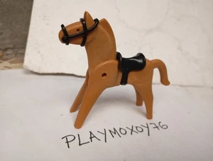 PLAYMOBIL ANIMALES. TIENDA PLAYMOXOY76. CABALLO ANTIGUO MARRON CABALLERO OESTE. - Picture 1 of 2