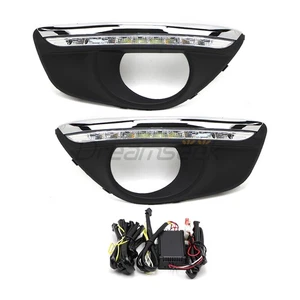 LED DRL for Hyundai Santa Fe 2010 2011 2012 Daytime Running Light w/ Turn Signal - Picture 1 of 8