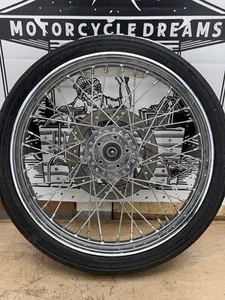 2000 Up Harley Davidson 21” Narrow Glide Dual Disc Front Wheel Sportster Dyna - Bild 1 von 19