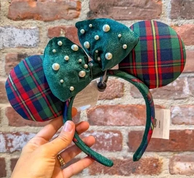 Cerchietto Orecchio Plaid Vacanze Minnie Mouse Parchi Disney per Adulti 2025 - Immagine 1 di 4