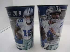 Dallas Cowboys Tumbler Plastikbecher 2er Pack 32 oz 2019 NFL 4 Prescott 21 Elliott - Bild 1 von 8