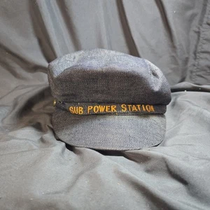 Vintage Sub Power Station Railroad Conductor Hat XL - Picture 1 of 5