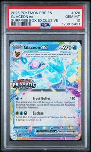 2025 Pokemon Pre En-Prismatic Evolutions #026 Glaceon EX PSA 10 - Bild 1 von 2