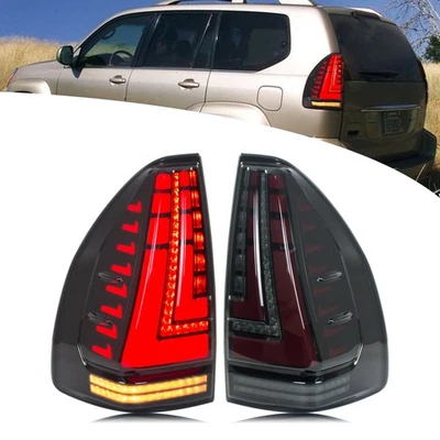 LED Tail Lights for Lexus GX470 2003-2009 Dynamic Signal Rear Lamps Assembly - Image 1 of 4