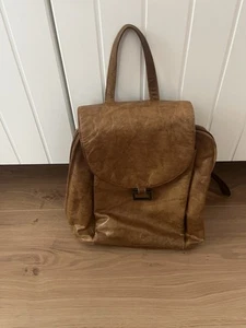 Vintage Leder Rucksack hellbraun - Bild 1 von 4