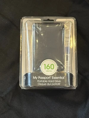 WD My Passport Essential 160GB External Hard Drive – NEW Sealed – USB Portable - Image 1 of 3