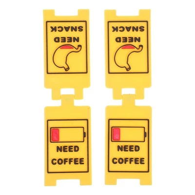 2 Pcs Desktop Signboard Funny Office Decor Busy for Coffee Lover Gift - Image 1 of 4