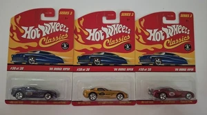 SET [3] 2007 HOT WHEELS SERIES 3 CLASSICS 2006 DODGE VIPER; 3/5 BEKANNTE FARBEN - Bild 1 von 8