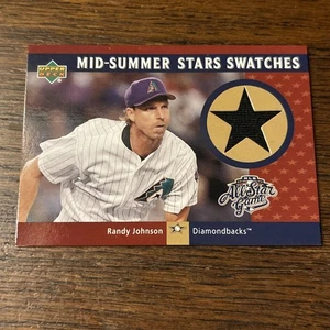 2002 Upper Deck Mid Summer Stars Swatches Randy Johnson Game Worn Jersey - Bild 1 von 3