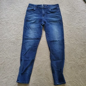Pantalones de mezclilla para mujer KUT From The Cloth 8 (30x27 real) azul pierna recta - Imagen 1 de 10