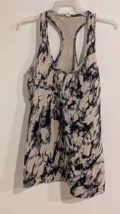 Camiseta sin mangas Lululemon CRB Cool Racerback granito y mojave negra, talla 6 - Imagen 1 de 14