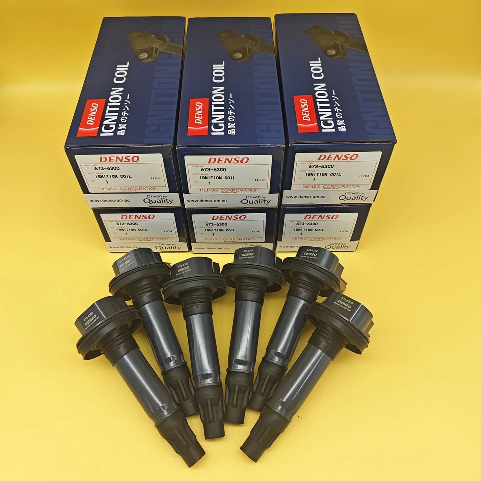 6Pcs DENSO Ignition Coils For 2011-19 Ford F-150 Explorer V6 3.5L UF646 673-6300 Foto 1 de 4