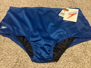 NUEVO NUEVO CON ETIQUETAS TRAJE DE BAÑO SPEEDO MALLA CALZONCILLO ENTRENAMIENTO RESISTENCIA A LA RESISTENCIA CARRERA 38 - Imagen 1 de 3