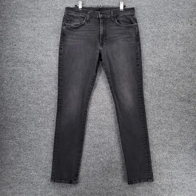 Pantalones de mezclilla Joes para hombre 33x30 negros plateados calce ajustado pierna recta elásticos lavado oscuro Foto 1 de 4