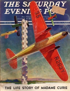 1937 Saturday Evening Post September 4 - Air show; Marie Curie; Summer in South - Picture 1 of 1