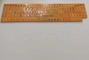 Juego de azulejos Cardinal Mah Jong Butterscotch 148 incluye cuatro grandes comodines - Imagen 1 de 18