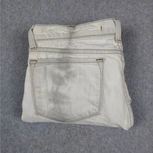 J Brand 31 Pencil Leg Jeans Low Rise Distressed Acid Wash White Denim Zombie - Bild 1 von 18