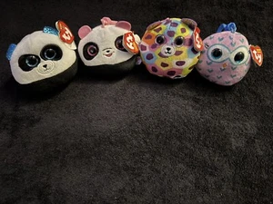 TY Squish A Boo Squishy Beanies 3” Mini Plushies Collection - Picture 1 of 6