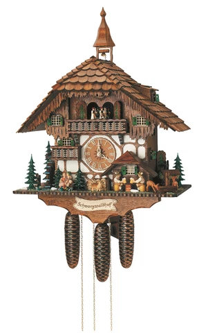 cuckoo clock black forest 8 day original germany  beer drinker kissing couple Cover