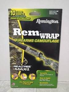 Remington Rem Wrap Real Tree Max 1 Firearms Camouflage 10 Sheets Model 17353 - Picture 1 of 2
