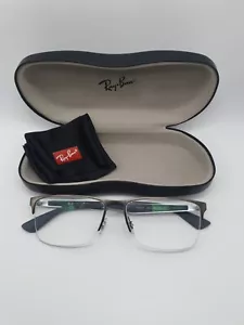 RAY-BAN RB 6335 2855 Eyeglasses Glasses Frames Designer- Gunmetal + Case - Picture 1 of 13
