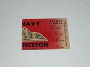 1940 NAVY AT PRINCETON COLLEGE FOOTBALL TICKET STUB EX - Picture 1 of 1