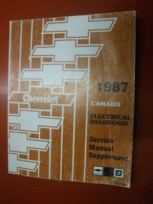 Chevrolet Camaro 1987 diagnóstico eléctrico manual de servicio de fábrica Foto 1 de 4