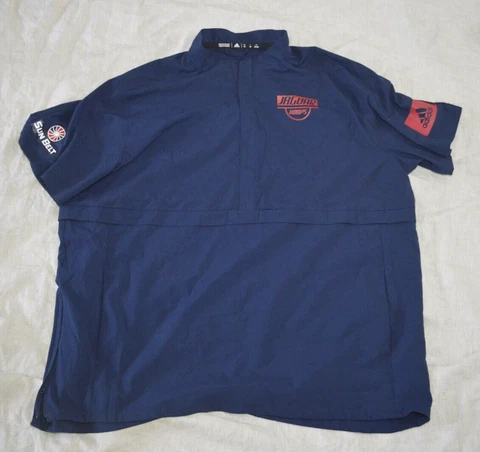 Adidas Pullover South Alabama Jaguar Hoops Men’s 2XL 1/4 Zip Short Sleeve Shirt Cover
