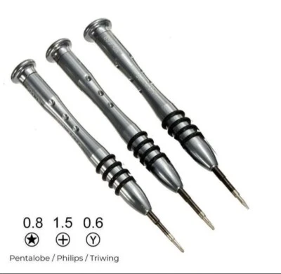 Juego de destornilladores Triwing para Apple iPhone 14 15 16 12 11 XS R Pro Max Y000 P2 PL1 Foto 1 de 4