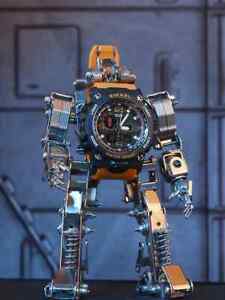 400+ PCS 3D Mechanical Metal Model Assembly Creative Watch Stand Robot DIY Toys