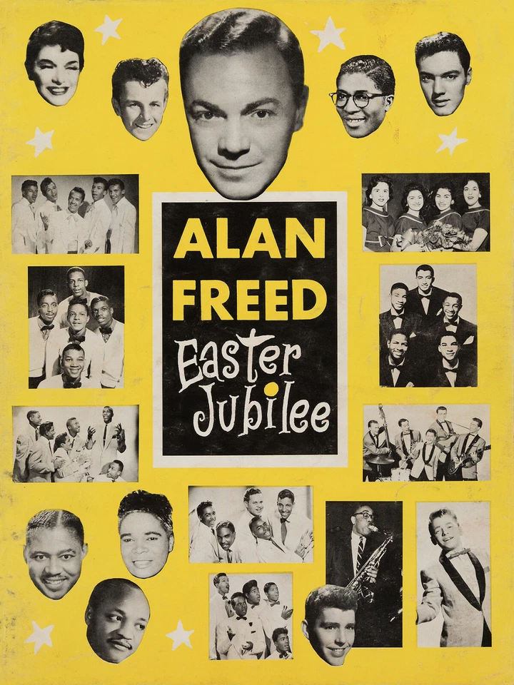 ALAN FREED 1957 EASTER JUBILEE CONCERT POSTER  - Image 1 of 1