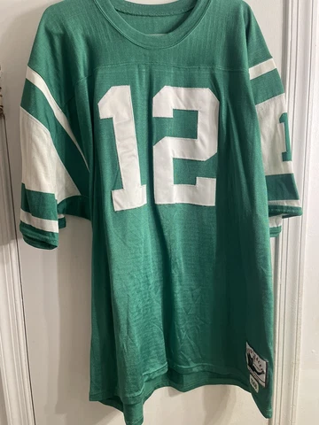 Authentic Mitchell and Ness Joe Namath Jets Durene Jersey Size 54 Cover