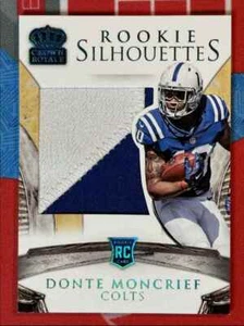 2014 Panini Crown Royale Rookie Silhouettes Blue Holofoil Donte Moncrief RC Auto - Picture 1 of 2