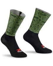 Xtech Crono-5 Socks Aero Cycling, Black/Green