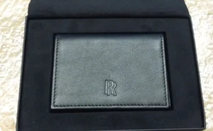 Echt Rolls-Royce Leder Kreditkartenetui/Geldbörse schwarz SCHNELLP&P Qualität - Bild 1 von 8