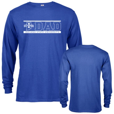 Indiana State University Sycamores Dad Father Logo Long Sleeve T-Shirt - Image 1 of 4
